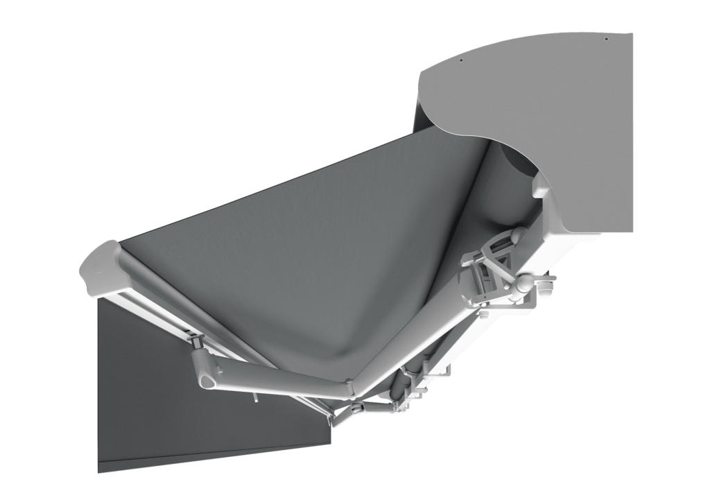 Markiza Silver Plus z daszkiem osłonowym